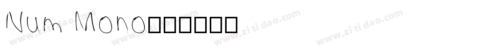 Num Mono字体转换